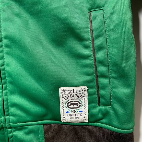 ECKO UNLTD by Mark Ecko Embroidered & Printed Green/Brown Kids Jacket Sz 4 - Picture 5 of 8